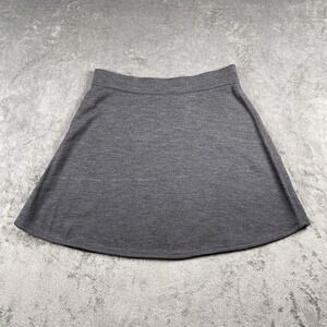 Krimson Klover Skirt Womens Size XL Grey Merino Wool Mini A-Line Classic Layer